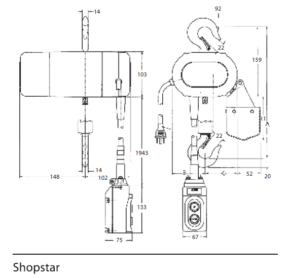 Shopstar 电动环链葫芦